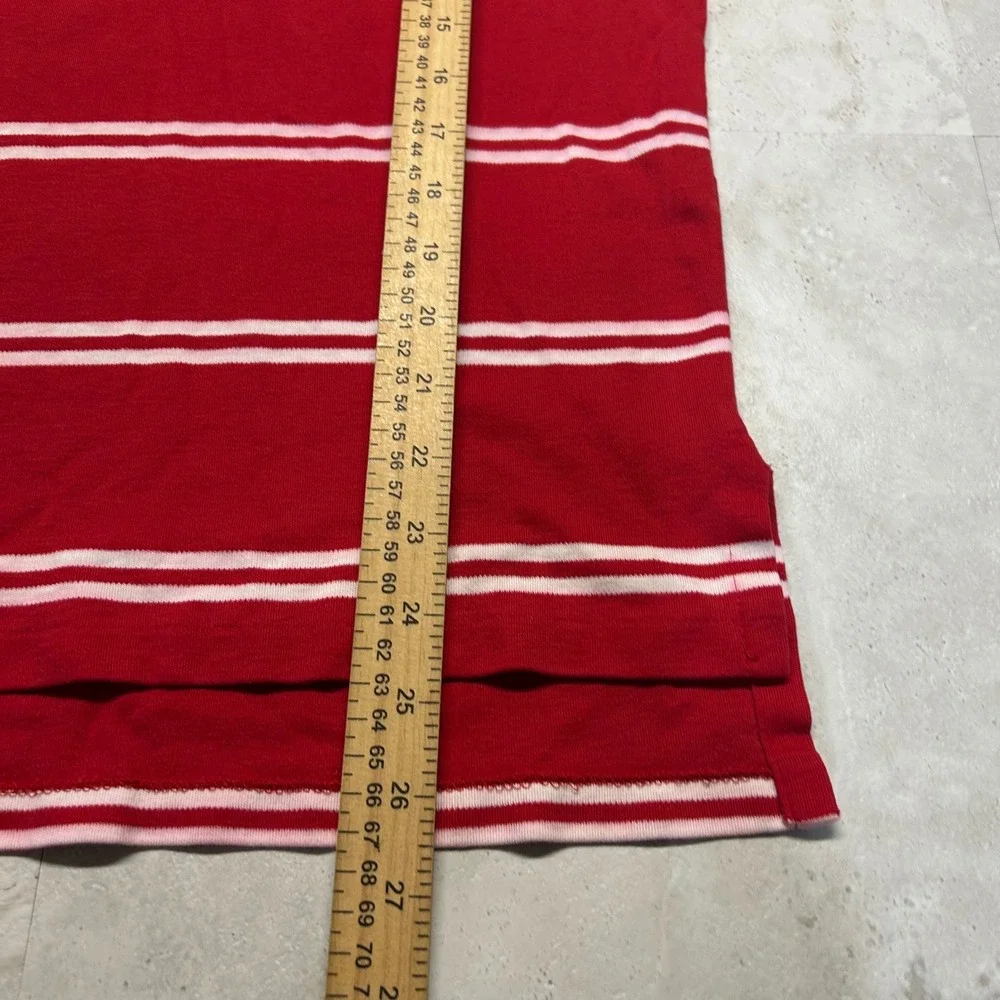 Polo Ralph Lauren Striped Polo Shirt Red Mens Small Short Sleeve Pique Pony